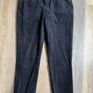 Black high rise slim fit banana republic corduroy pants